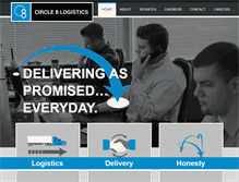 Tablet Screenshot of circle8logistics.com